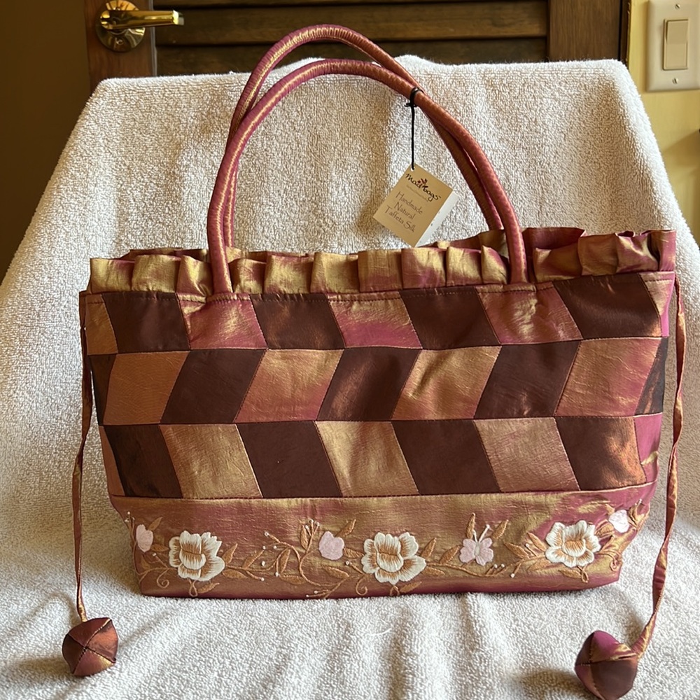 Iridescent Patchwork Shoulder Bag NWT - image 3